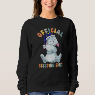 Sudadera Pijama lindo para mujeres Conejo durmiendo por la