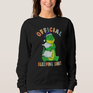 Sudadera Pijama lindo para mujeres Noche durmiendo caimán