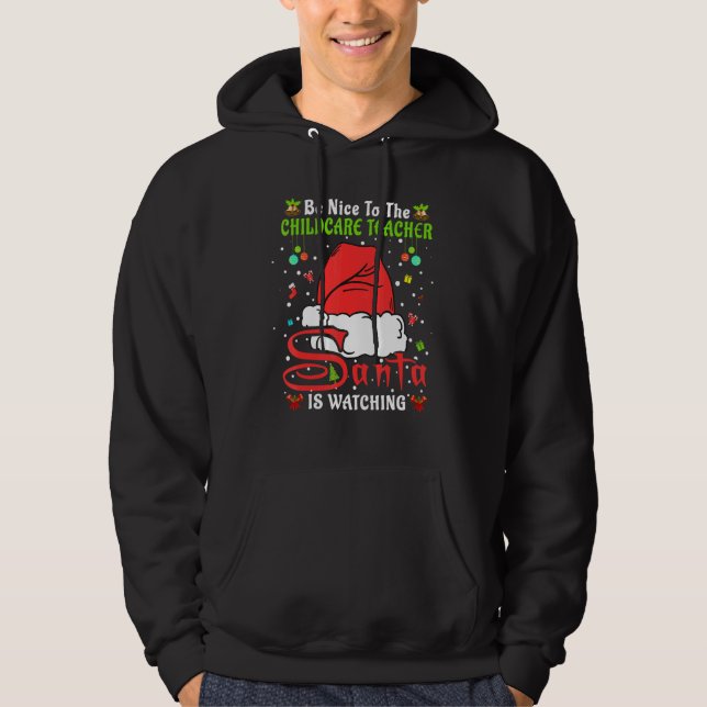 Sudadera Pijamas de Navidad Sé Amable Con El Profesor De Gu (Anverso)