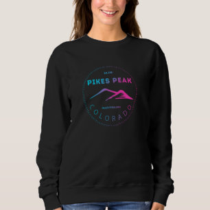 Sudadera Pikes Peak Colorado - Retro Mountain Adventure