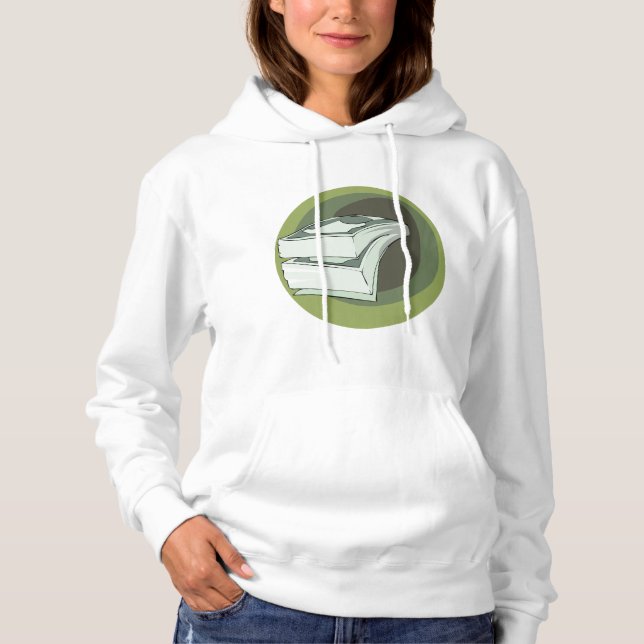 Sudadera Pila de Dinero Efectivo Billetes Verdes (Anverso)