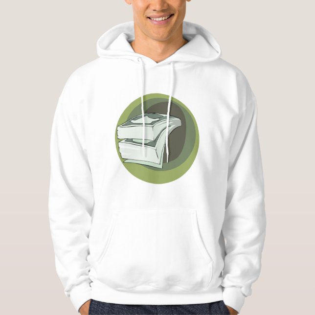 Sudadera Pila de Dinero Efectivo Billetes Verdes (Anverso)