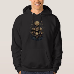 Sudadera Pila espeluznante de calaveras de Halloween