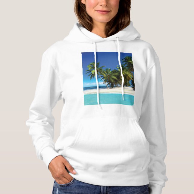 Sudadera Pilar de tiro de playa exótica (Anverso)