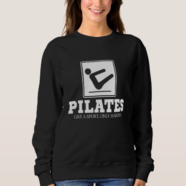 Sudadera Pilates Como Un Deporte Sólo Más Duro - Pilates Fi (Anverso)