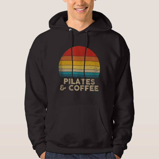 Sudadera Pilates divertidos y café - Estilo de época (Anverso)
