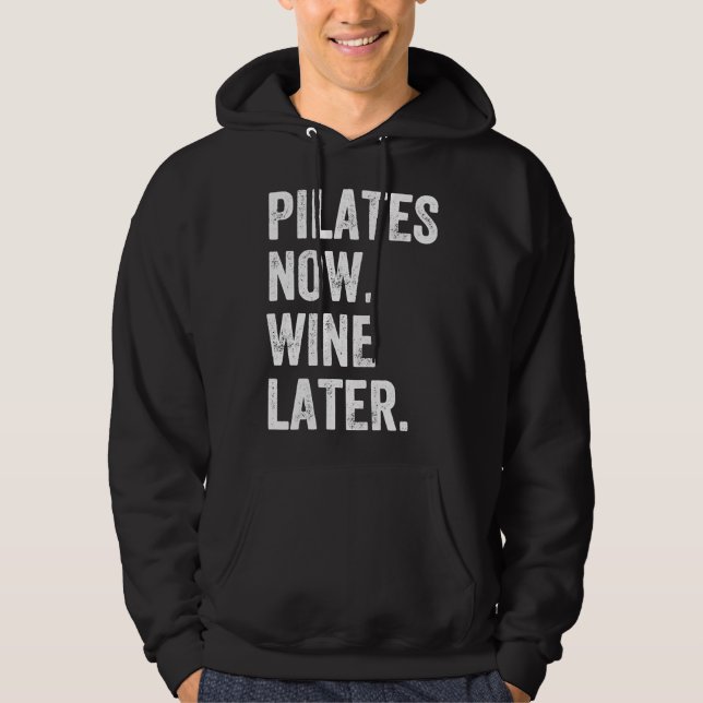 Sudadera Pilates Now Wine Después Pilates (Anverso)