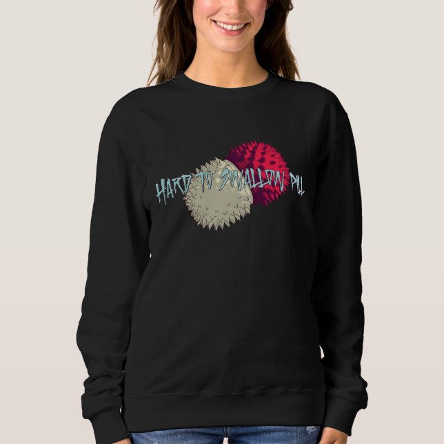 Sudadera Píldora Difícil de Tragar (Anverso)