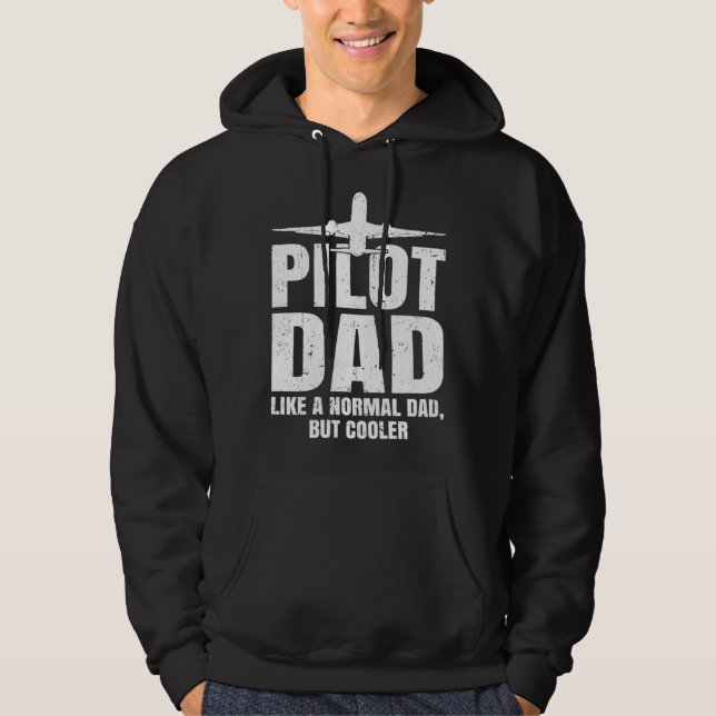 Sudadera Pilot for Dad Men Aviation Airplane Aircraft Pilot (Anverso)