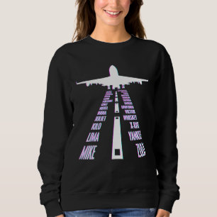 Sudadera Piloto De Aerolíneas Plano Fonético Abc Track