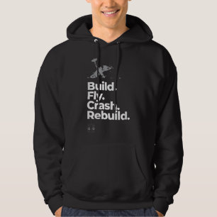 Sudadera Piloto de RC Construir Volar Estrellar Reconstruir