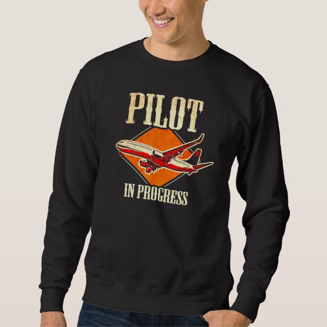 Sudadera Piloto de vuelo de avión 3 (Anverso)