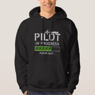 Sudadera Piloto En Progreso Niño Piloto Futuro Avión Aviaci