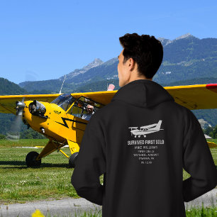 Sudadera Piloto Estudiante Primer Vuelo Solo Avión Cessna D