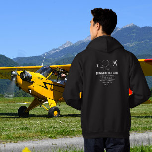 Sudadera Piloto Estudiante Primer Vuelo Solo Avión Divertid