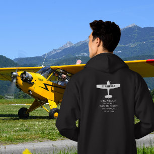 Sudadera Piloto Estudiante Primer Vuelo Solo Avión Simple P