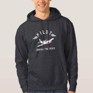 Sudadera Piloto Surfeando los Cielos, Avión, Volar, Vuelo