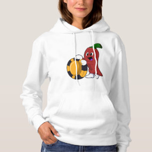 Sudadera Pimienta en Poker con fichas de póker