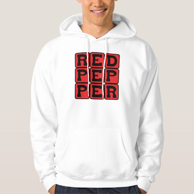 Sudadera Pimiento rojo, vegetal picante (Anverso)