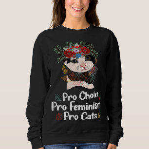 Sudadera pin pro feminismo pro gatos pro elección pro
