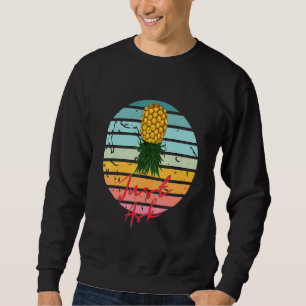 Sudadera Piña al Revés Retro Pregúntale a los Intercambiado
