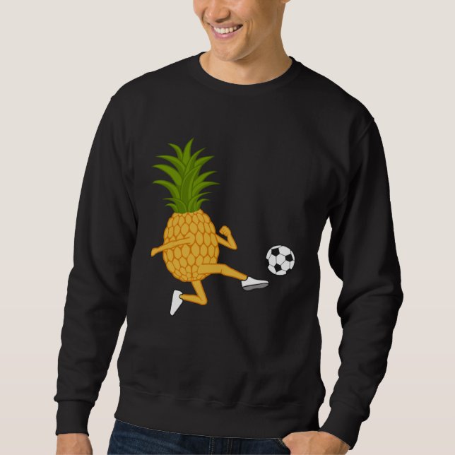 Sudadera Piña Linda Pateando Frutas Irónicas de Verano (Anverso)