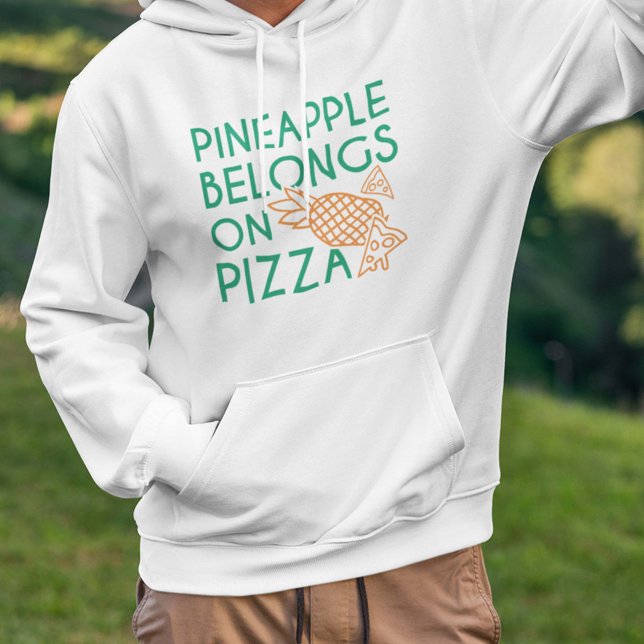Sudadera Piña Pertenece A La Pizza (Pineapple Belongs On Pizza Hoodie)