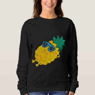 Sudadera Piña Piña Fruta Veraniega Gafas De Sol Cuta Piña
