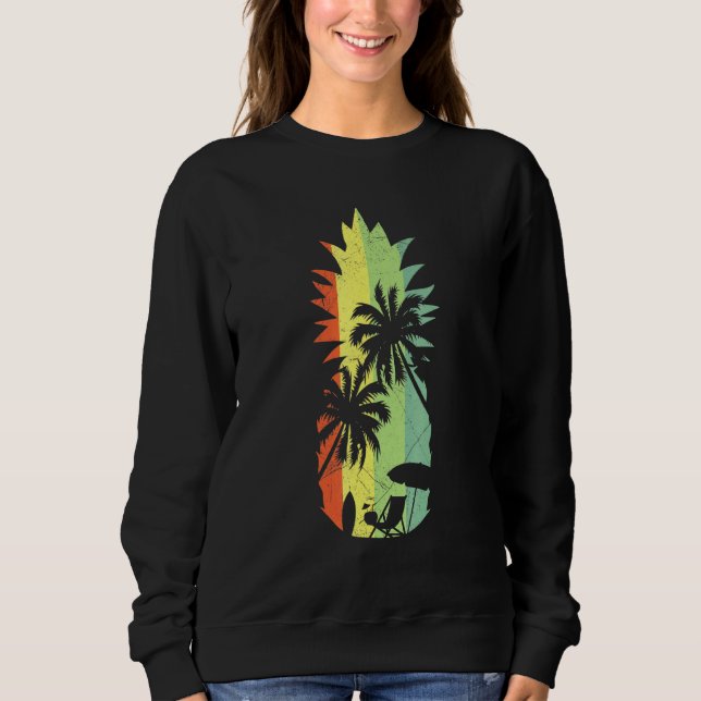 Sudadera Piña Retro Vintage Aloha Bebe Hawai Haw (Anverso)