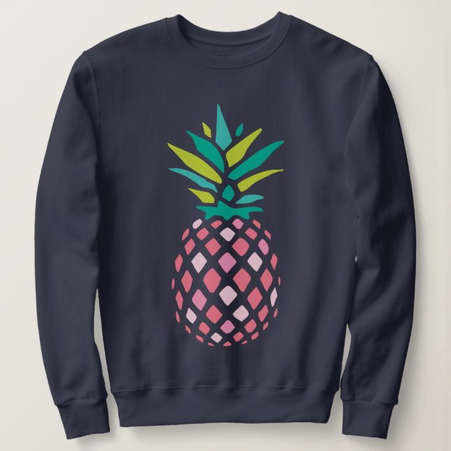 Sudadera Piña Rosa Girly (Anverso del diseño)