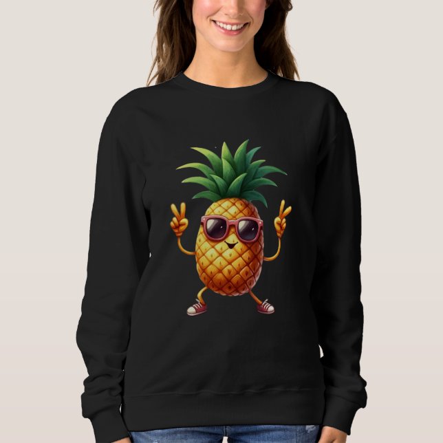 Sudadera Piña Tropical Fruto de Sol Exótico (Anverso)