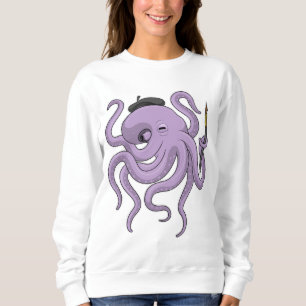 Sudadera Pincel de pintador de pulpo