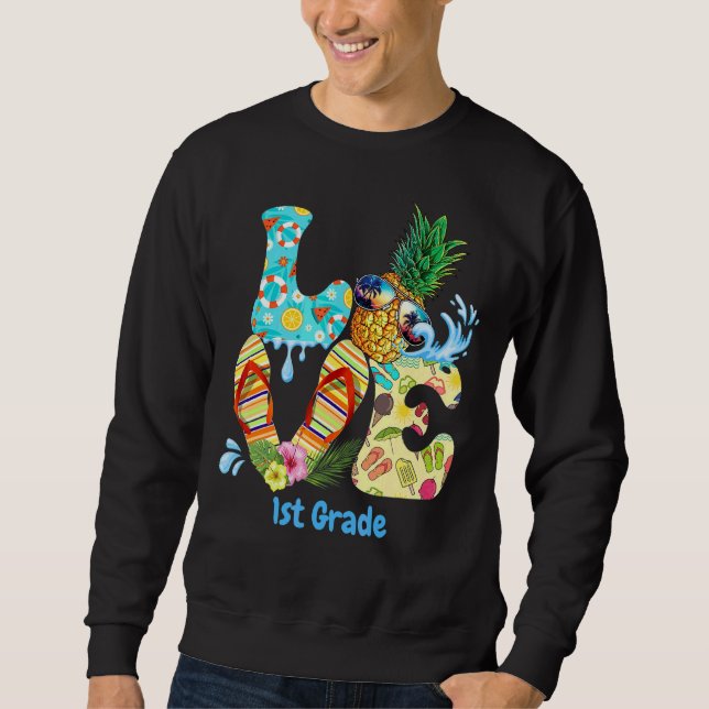 Sudadera Pineapple 1º Grado Hola Verano El Último Día Del C (Anverso)