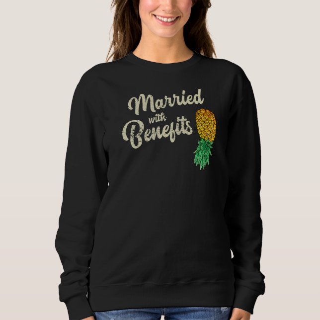 Sudadera Pineapple De Upside Down Casada Con Beneficios Sut (Anverso)