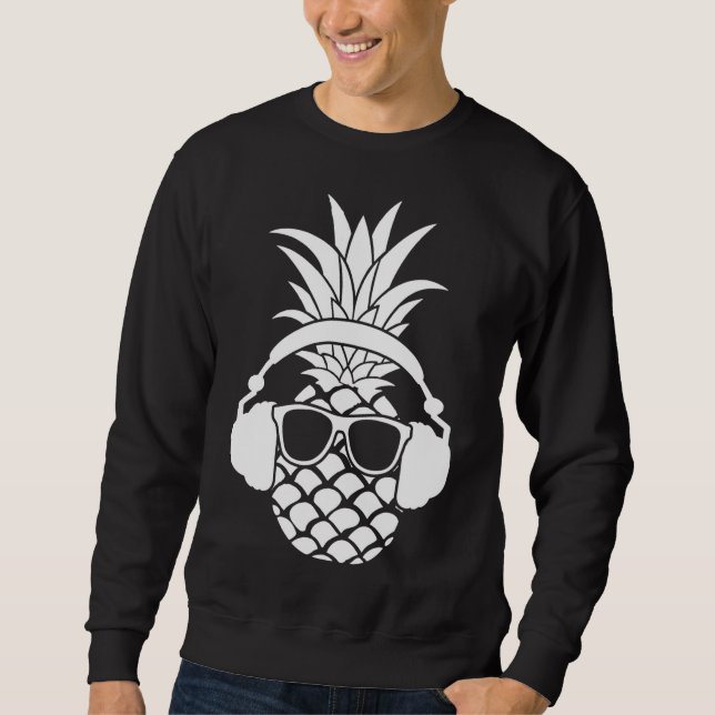 Sudadera Pineapple Fruit Beach Bar Sunny Funny Vacaciones M (Anverso)