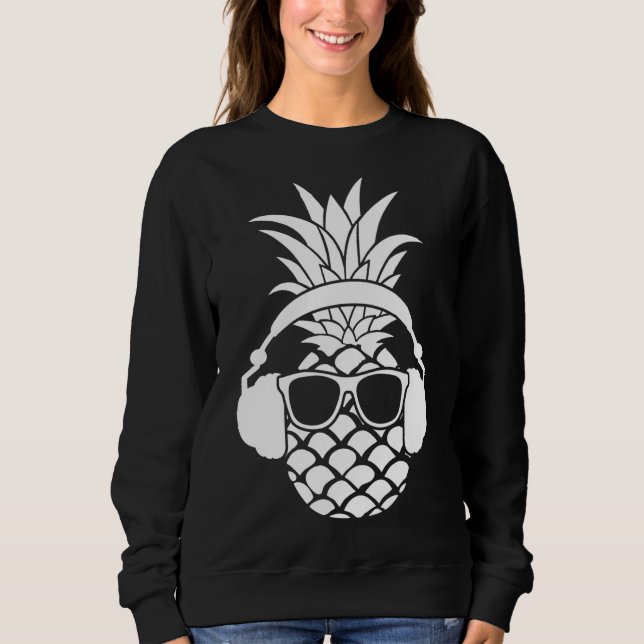 Sudadera Pineapple Fruit Beach Bar Sunny Funny Vacaciones M (Anverso)