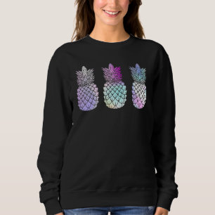 Sudadera Pineapple Trendy Colorous Tropical Fruit Beach Sum