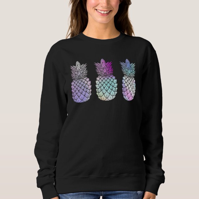 Sudadera Pineapple Trendy Colorous Tropical Fruit Beach Sum (Anverso)