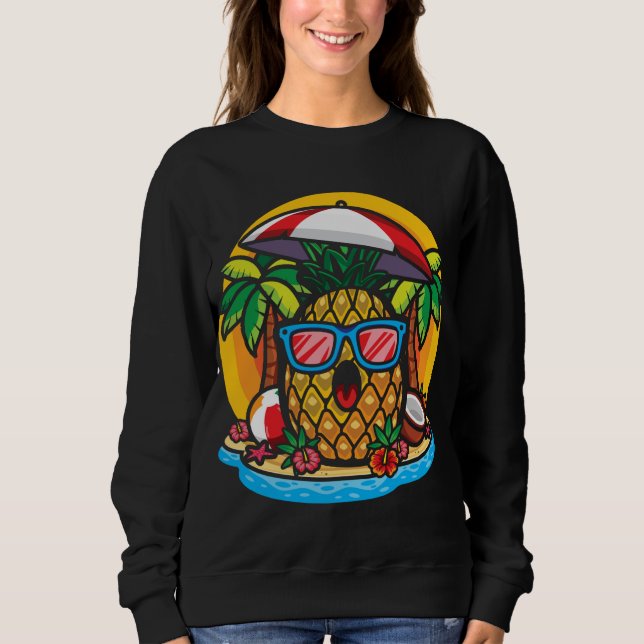 Sudadera Pineapple Tropical Hawai Pineapple Lover Sungla (Anverso)