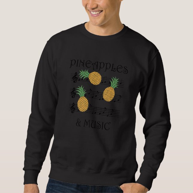 Sudadera Pineapples and Music Clef Piano Music Teacher Frui (Anverso)