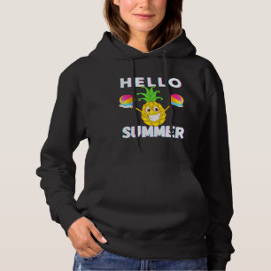 Sudadera Pineapples Hello Summer Pineapple Mom Dad Boy Chic