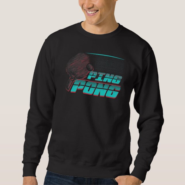 Sudadera Ping Pong Grunge Game Balls Tablas Tenis (Anverso)