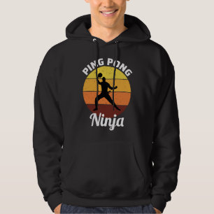 Sudadera Ping Pong Jugador De Mesa Entrenador De Tenis Ninj
