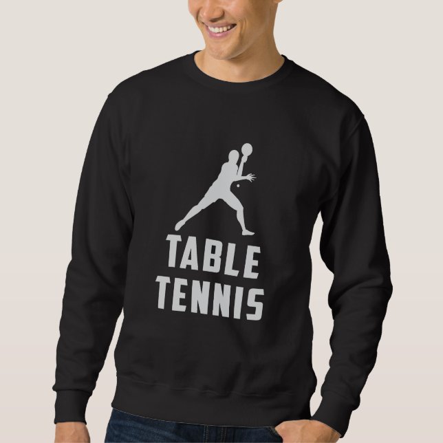 Sudadera Ping Pong Table Tennis Paddle Player Divertido reg (Anverso)