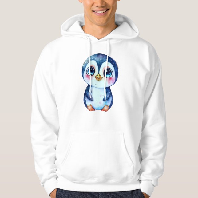 Sudadera Pingüino adorable en la nieve (Anverso)