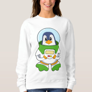 Sudadera Pingüino como astronauta con disfraz