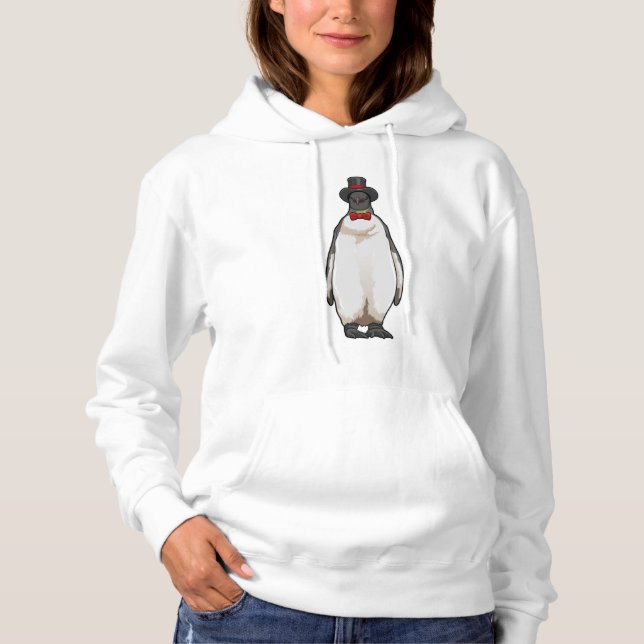 Sudadera Pingüino como Caballero con Gorra (Anverso)