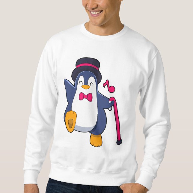 Sudadera Pingüino como Groom con el empate (Anverso)