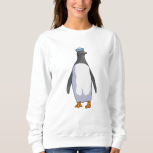 Sudadera Pingüino como marinero con Gorra