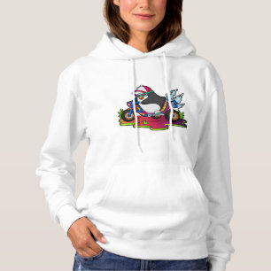 Sudadera Pingüino como motociclista